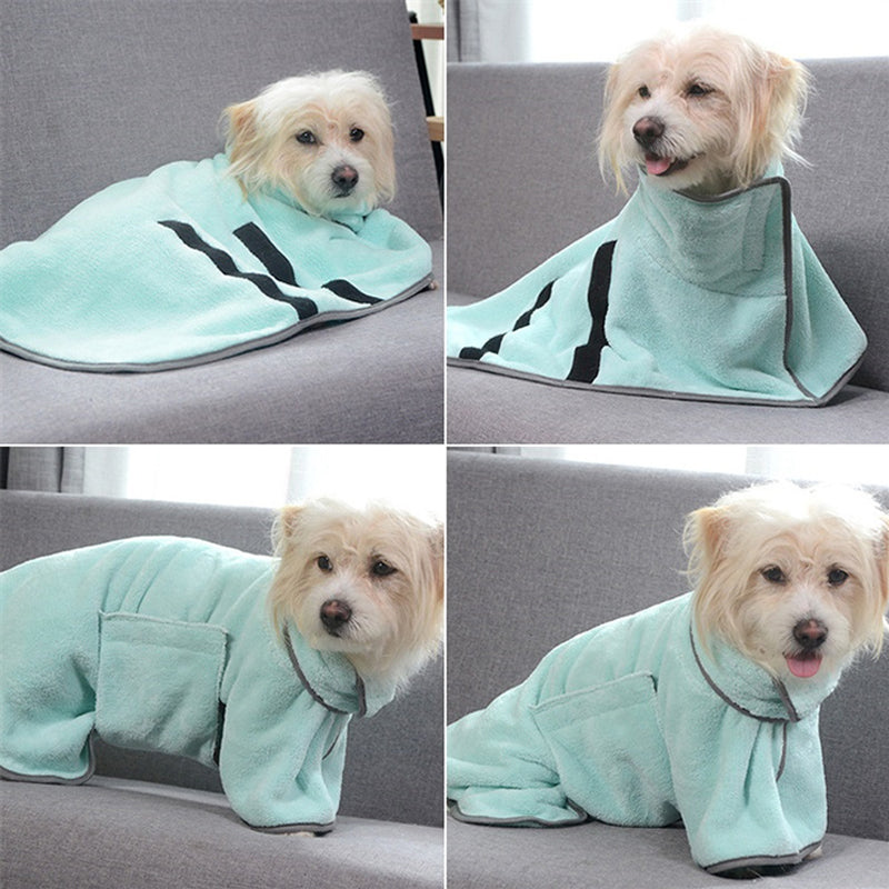 Cozy Pet Drying Wrap for Small to Medium Dogs
