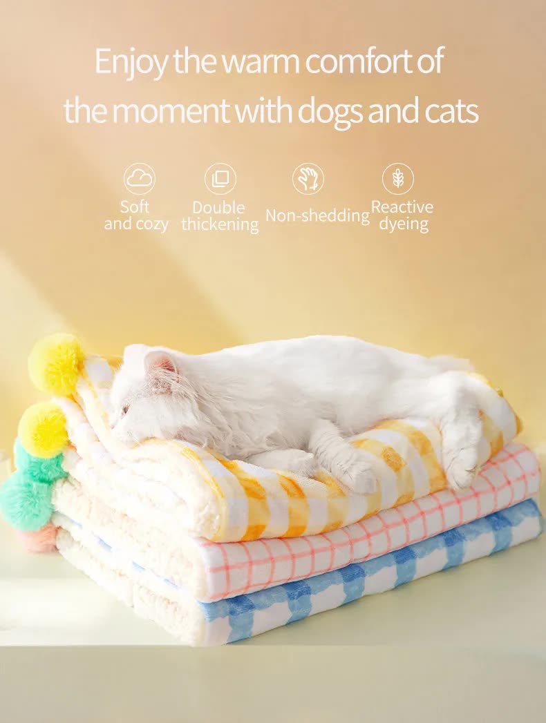 Multi-Use Pet Blanket - Pink XL100*78CM