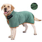 L Grey Pet Dog Quick-Dry Bathrobe - Absorbent Towel Robe for Medium and Large Dogs