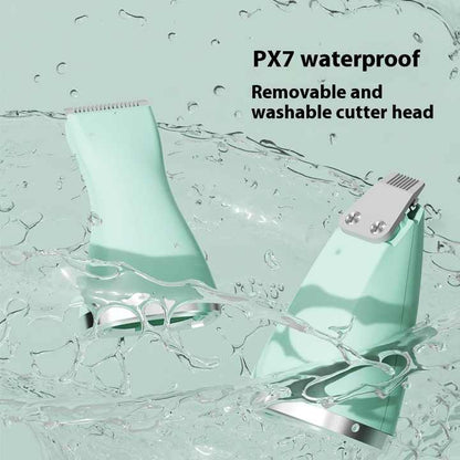 Light Green 4-in-1 Pet Grooming Electric Clippers - Rechargeable